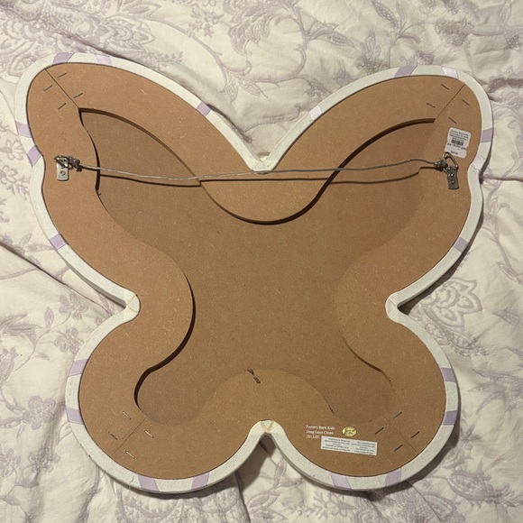 Pottery Barn Kids Butterfly Wall Art in Cream and Lavender - Picture 3 of 6
